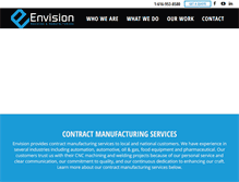 Tablet Screenshot of envisionmachine.com